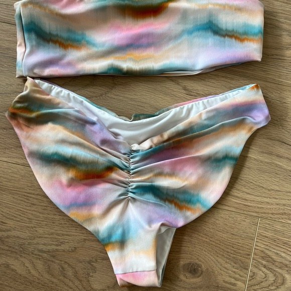 Multicolor Tie-Dye Bikini Set - Picture 2 of 2
